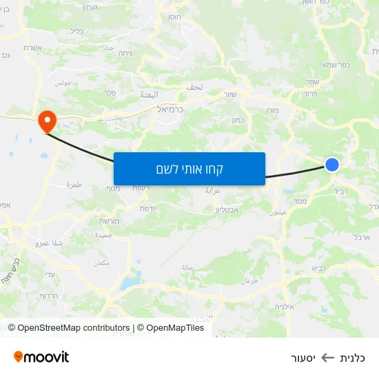 מפת כלנית ליסעור