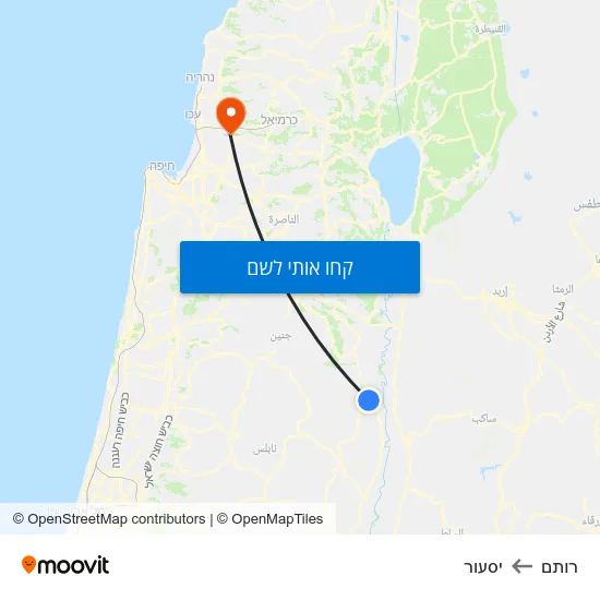מפת רותם ליסעור