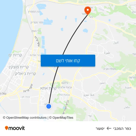 מפת כפר המכבי ליסעור