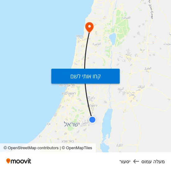 מפת מעלה עמוס ליסעור