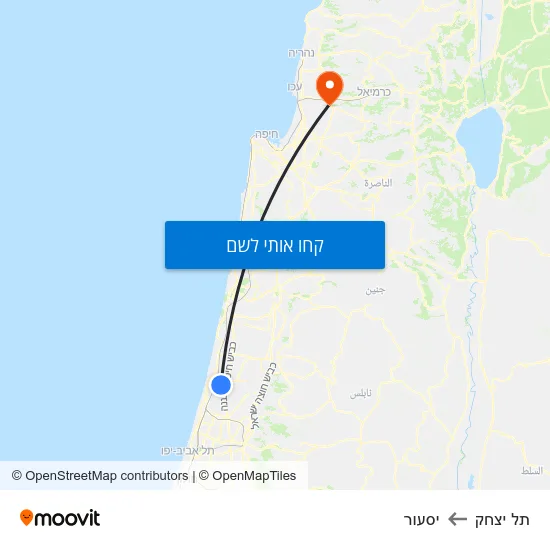 מפת תל יצחק ליסעור