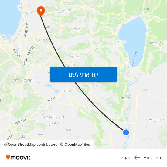מפת כפר רופין ליסעור