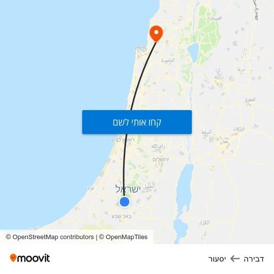 מפת דבירה ליסעור