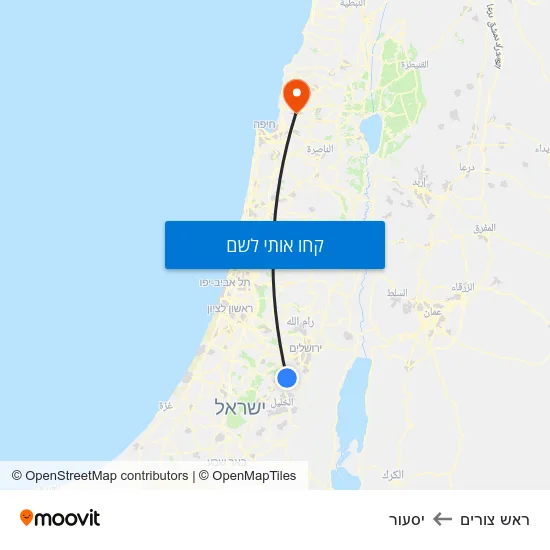 מפת ראש צורים ליסעור