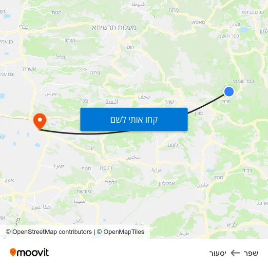 מפת שפר ליסעור