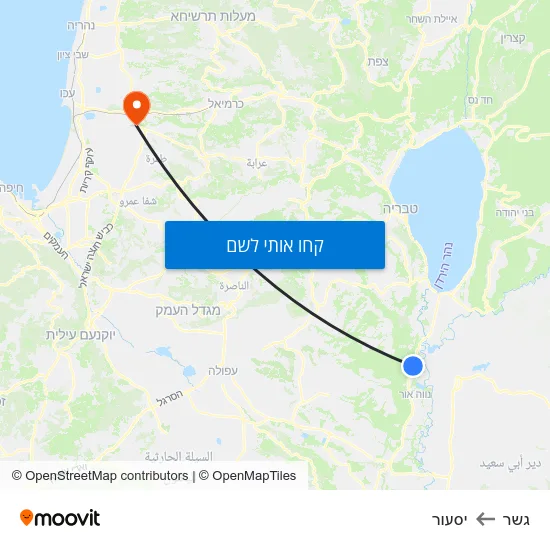 מפת גשר ליסעור