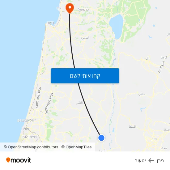 מפת נירן ליסעור