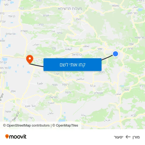 מפת מורן ליסעור