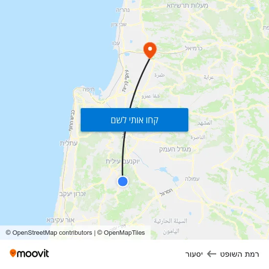 מפת רמת השופט ליסעור