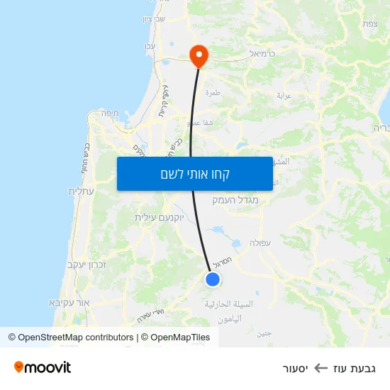 מפת גבעת עוז ליסעור