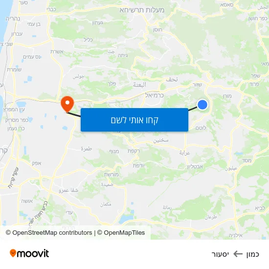 מפת כמון ליסעור