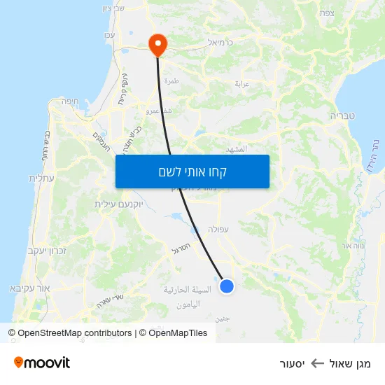 מפת מגן שאול ליסעור