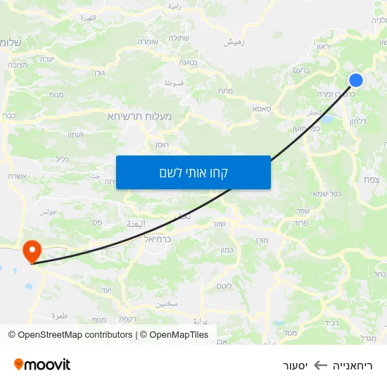 מפת ריחאנייה ליסעור