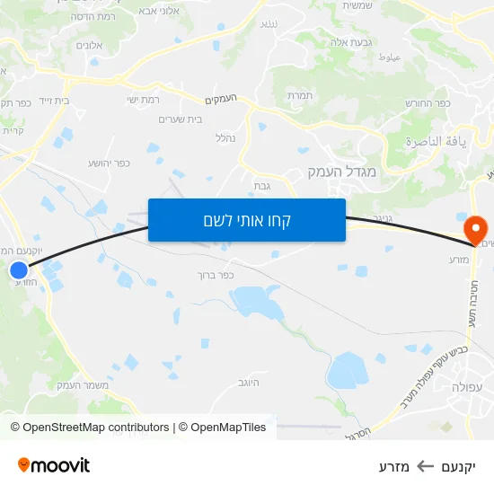 מפת יקנעם למזרע