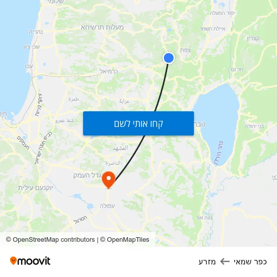 מפת כפר שמאי למזרע