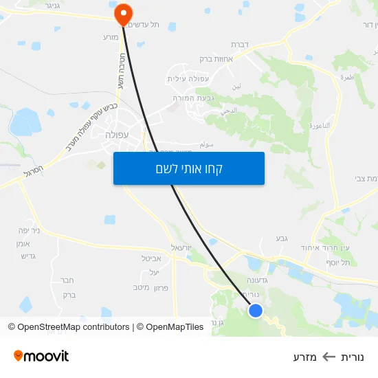 מפת נורית למזרע