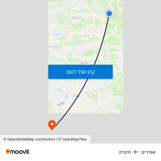 מפת אמירים לחיננית