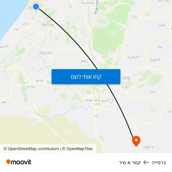 מפת כרמייה לקסר א סיר
