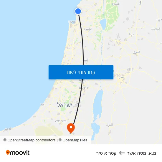 מפת מ.א. מטה אשר לקסר א סיר