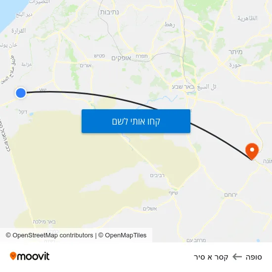 מפת סופה לקסר א סיר