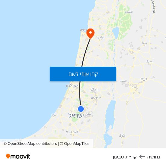 מפת נחושה לקריית טבעון