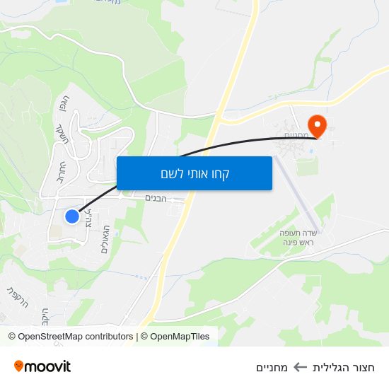 מפת חצור הגלילית למחניים