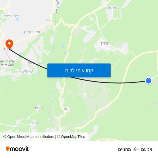 מפת אניעם למחניים