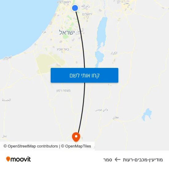 מפת מודיעין-מכבים-רעות לסמר