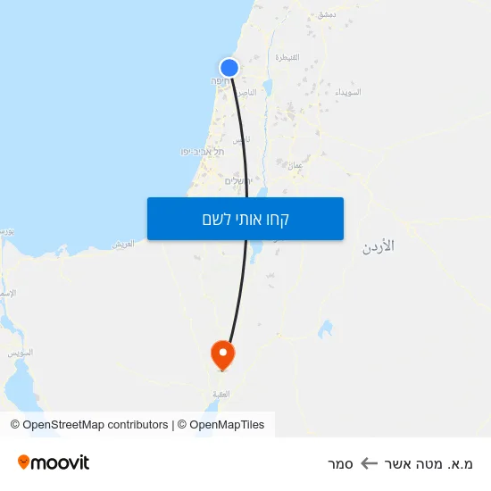 מפת מ.א. מטה אשר לסמר