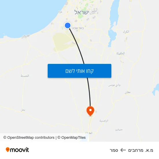 מפת מ.א. מרחבים לסמר