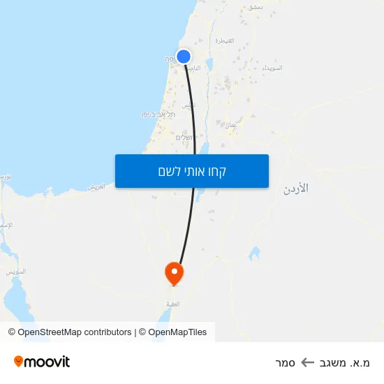 מפת מ.א. משגב לסמר