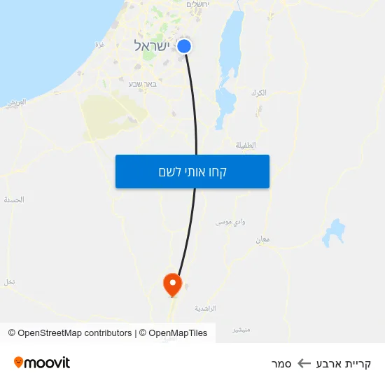 מפת קריית ארבע לסמר