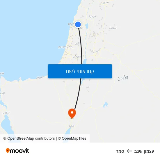 מפת עצמון שגב לסמר