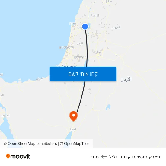 מפת פארק תעשיות קדמת גליל לסמר