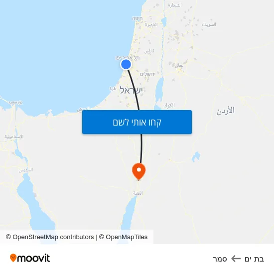 מפת בת ים לסמר
