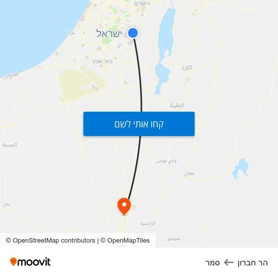 מפת הר חברון לסמר