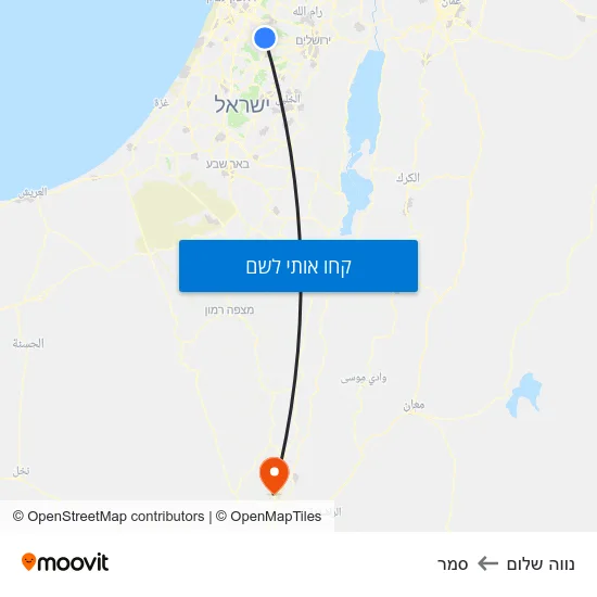 מפת נווה שלום לסמר