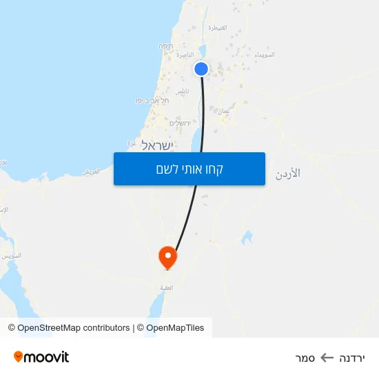 מפת ירדנה לסמר