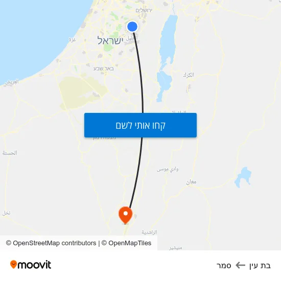 מפת בת עין לסמר