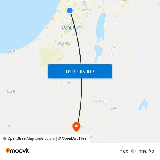 מפת טל שחר לסמר
