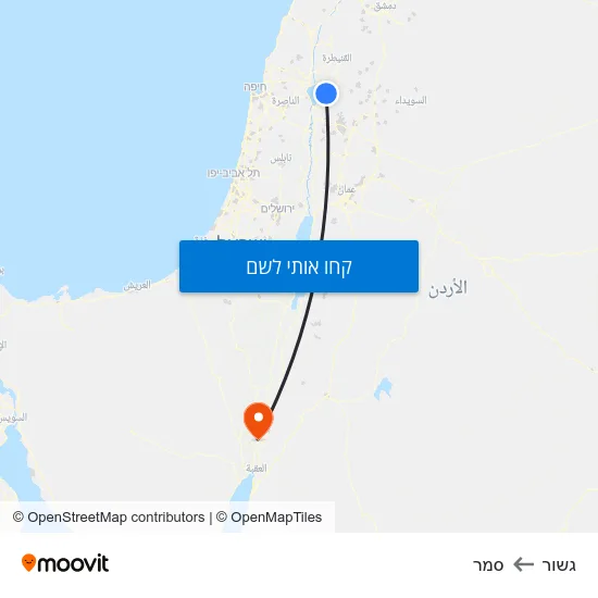 מפת גשור לסמר