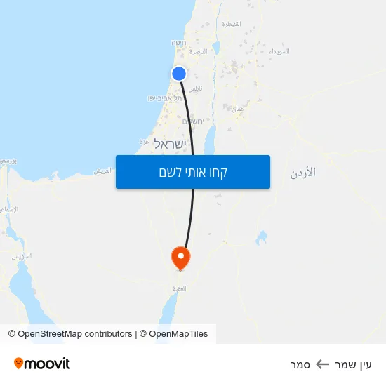מפת עין שמר לסמר