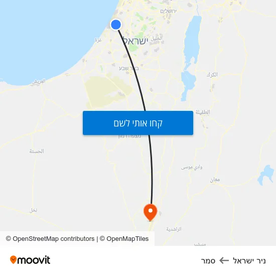 מפת ניר ישראל לסמר