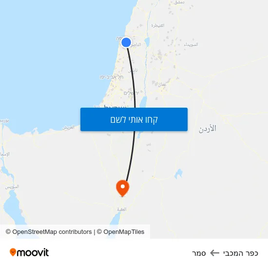 מפת כפר המכבי לסמר