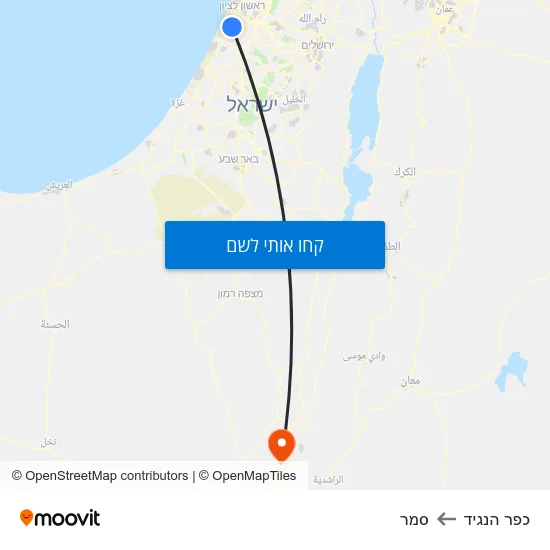 מפת כפר הנגיד לסמר