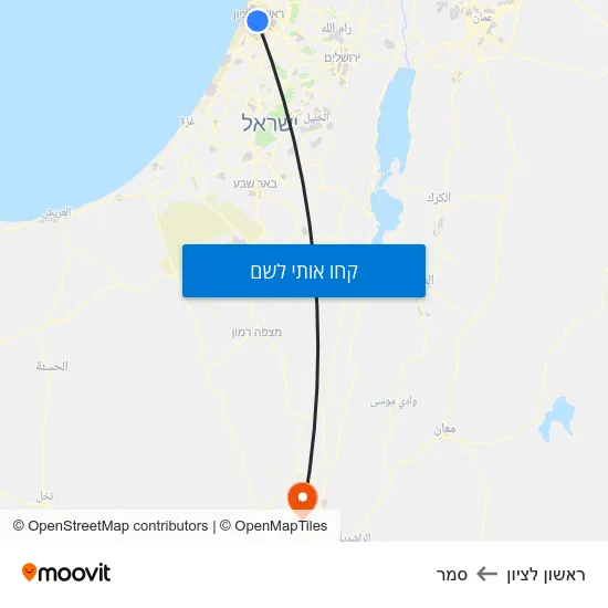 מפת ראשון לציון לסמר