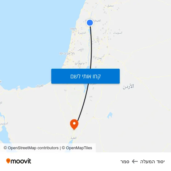 מפת יסוד המעלה לסמר