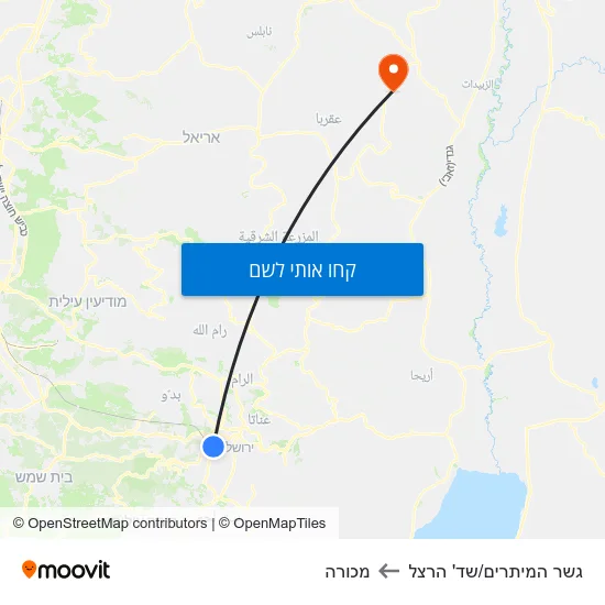 מפת גשר המיתרים/שד' הרצל למכורה