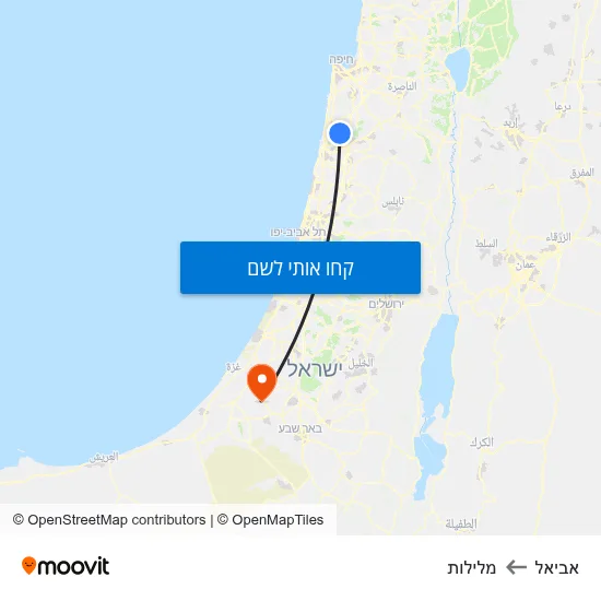 מפת אביאל למלילות