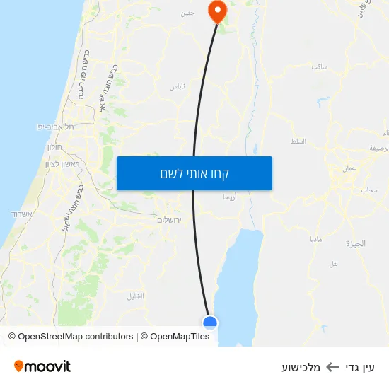 מפת עין גדי למלכישוע